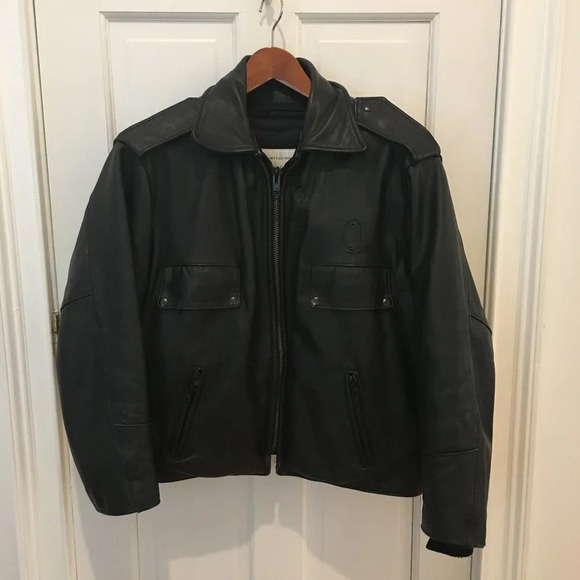 Taylors Leatherwear Police Leather Jacket - Picture 2 of 8